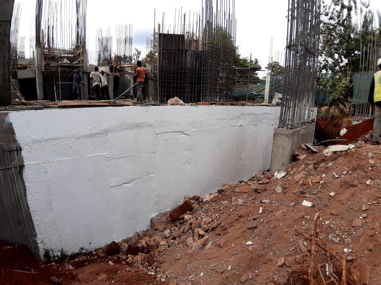 Foundation wall waterproofing