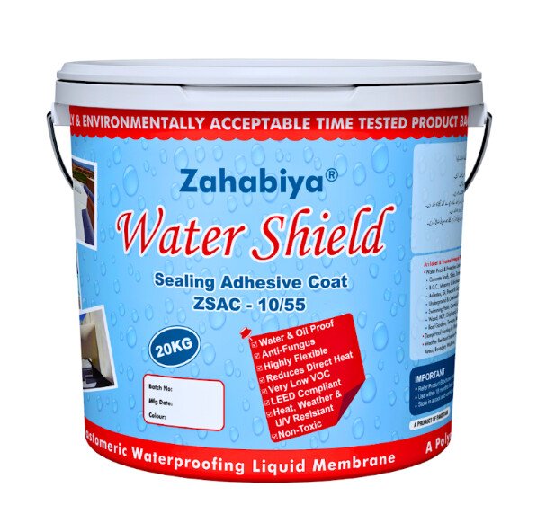 Zahabiya Water Shield 20kg bucket, elastomeric waterproofing liquid membrane